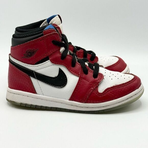 Nike Air Jordan 1 Retro High TD 'Origin Story' Spiderman Size 10C. AQ2665-662 - Picture 1 of 11